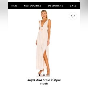 Indah Anjeli Maxi Dress in Opal size S
